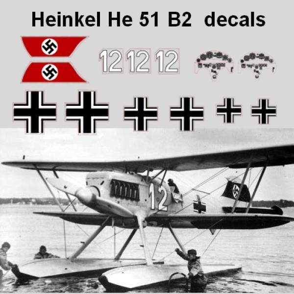Decals He 51 B2 idro